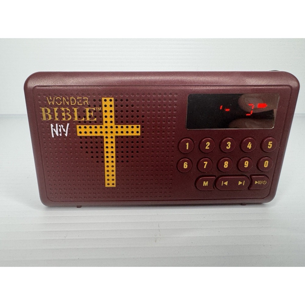 Wonder Bible NIV Audio Bible Player Red Portable Speaker Tested Works